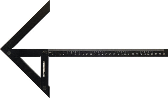 PROMAT Zentrierwinkel Schenkel-L 100x70 mm – Präzisionsausführung, Aluminium, mm-Teilung