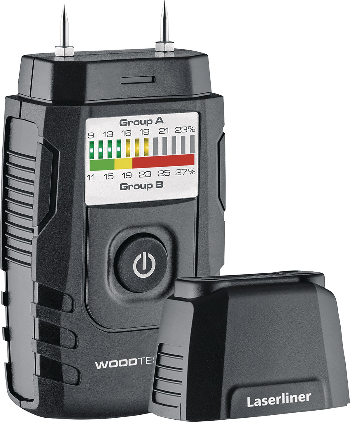 LASERLINER WoodTester Holzfeuchtemessgerät 9-27 % – Präzise Messung für Brennholz