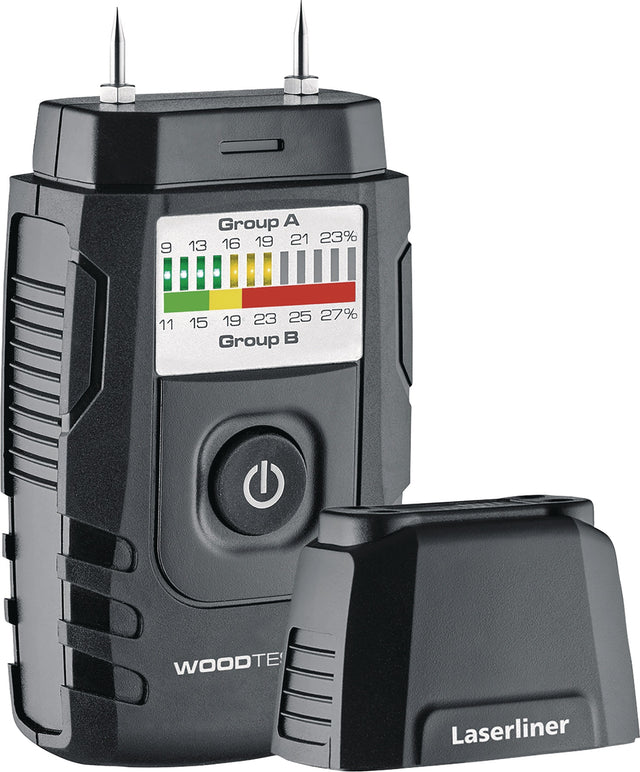 LASERLINER WoodTester Holzfeuchtemessgerät 9-27 % – Präzise Messung für Brennholz