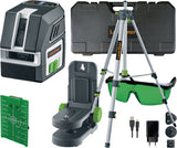 LASERLINER PocketCross-Laser 2G Kreuzlinienlaser – grünes Laserkreuz, 55 m, PocketWallHolder