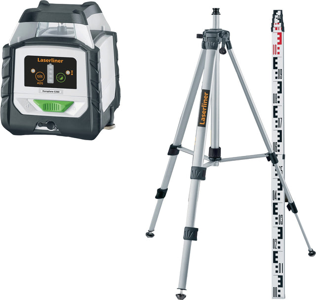 LASERLINER Kreuzlinienlaser Duraplane G360 – ± 0,2 mm/m Genauigkeit, Laserklasse 2, IP 54
