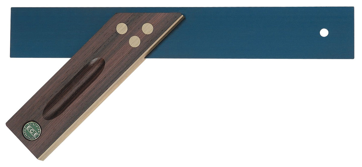 ECE Präzisionsgehrungsmaß Schenkellänge 300 mm mit Hohlkehle aus Palisanderholz