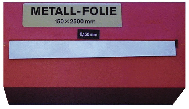 RECORD Metallfolie 0,300 mm Stahl 2500 x 150 mm Präzisionsfolie zum Justieren