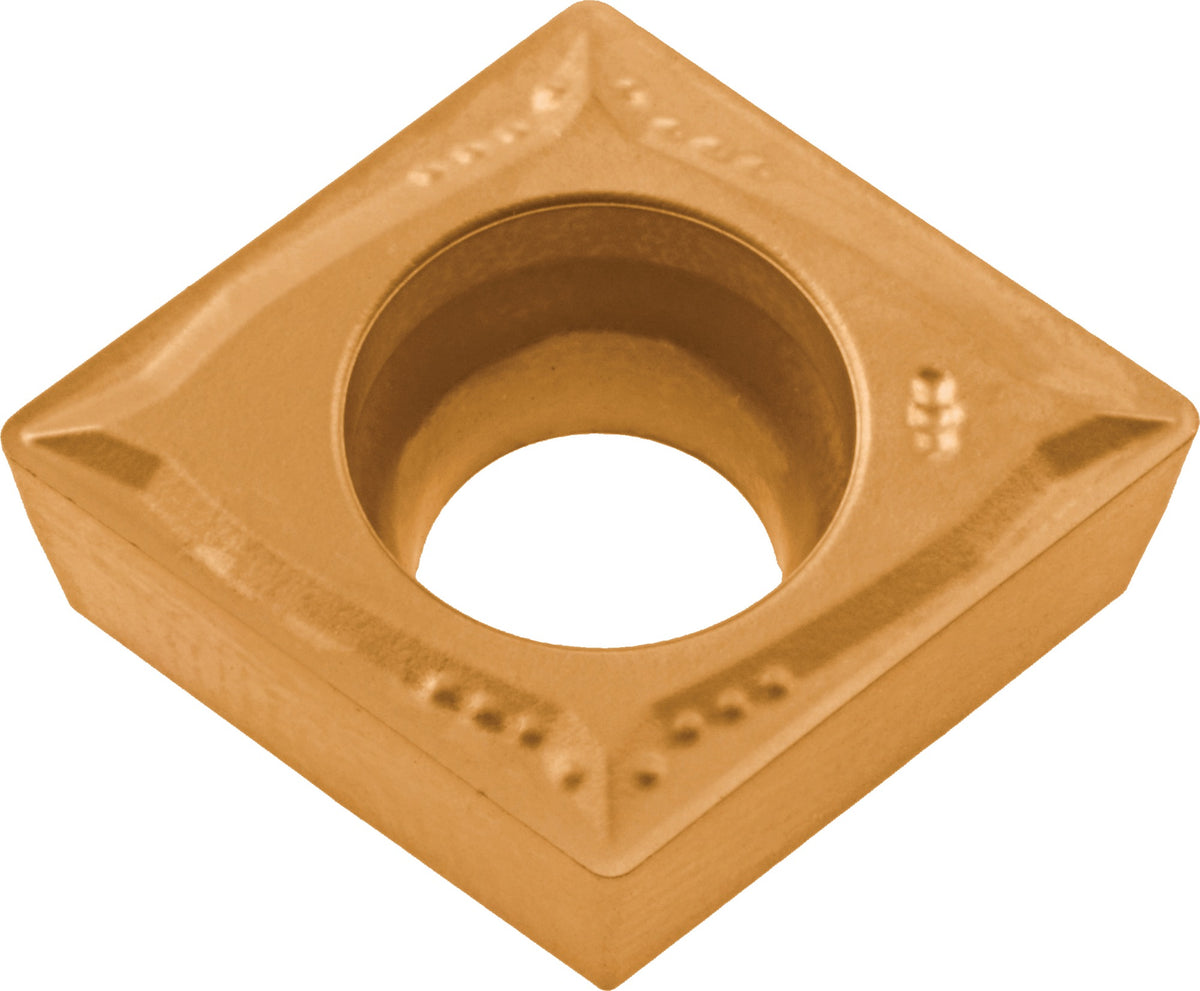 PROMAT Wendeschneidplatte CCMT 060202-F PMK35 TiN-beschichtet für Schlichtbearbeitung