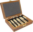 FISCH-TOOLS Forstnerbohrersatz BLACK SHARK PRO 5-tlg. Ø15-35mm für präzise Holzbohrungen