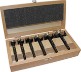 FISCH-TOOLS Forstnerbohrersatz BLACK SHARK PRO 5-tlg. Ø15-35mm für präzise Holzbohrungen