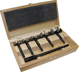 FISCH-TOOLS Forstnerbohrersatz BLACK SHARK PRO 5-tlg. Ø15-35mm für präzise Holzbohrungen
