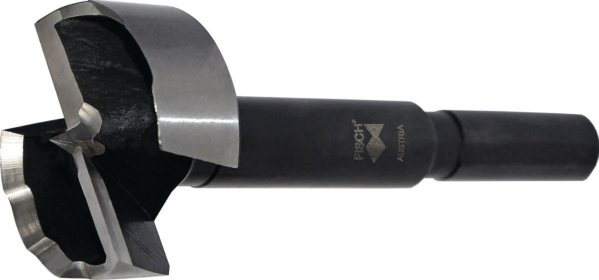 FISCH-TOOLS Forstnerbohrer BLACK SHARK PRO Ø15 mm, Gesamtlänge 90 mm, Schaft-Ø 8 mm