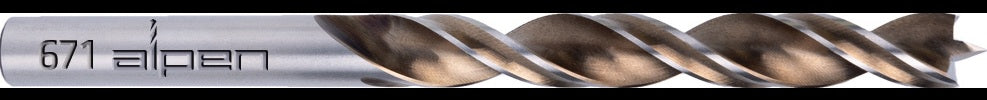 ALPEN Spiralbohrer TIMBER TWIST Ø 1 mm, 2 Stück, für ausrissfreies Bohren in Holz
