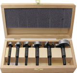 FISCH-TOOLS Forstnerbohrersatz Type 0317 5-teilig Ø 15-35 mm WAVE CUTTER BLACK in Holzkassette