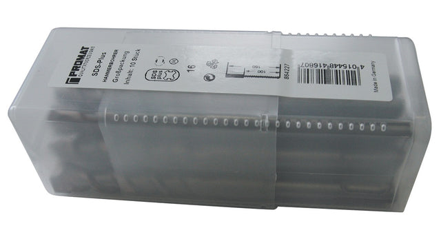 PROMAT Hammerbohrer SDS-plus 6,0 mm, 10er-Pack, Arbeitslänge 100 mm – PGM-zertifiziert