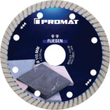 PROMAT Diamanttrennscheibe FLIESEN PRO T 115 mm für Feinsteinzeug Fliesen Granit
