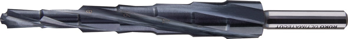 RUKO Stufenbohrer ULTIMATECUT HSS RUnaTEC spiralgenutet 6-12 mm, 7 Stufen, 4 Schneiden