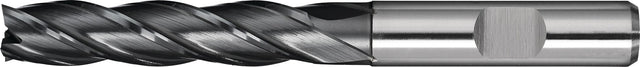 PROMAT Schaftfräser DIN 844 Typ N HSS-Co PM ALCRONA Ø8 mm lang Z4 – für Stahl & INOX