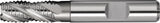PROMAT Schaftfräser DIN 844 Typ NR Ø25 mm HSS-Co5 TiCN – 4 Schneiden, kurze Bauform