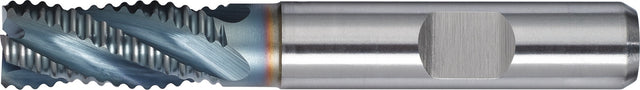 PROMAT Schaftfräser DIN 844 Typ NR Ø25 mm HSS-Co5 TiCN – 4 Schneiden, kurze Bauform