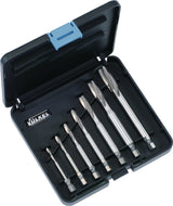 VÖLKEL Maschinengewindebohrer-Bit-Satz HSS-Co M3-M12 DIN 371/376 Form B im 7-teiligen Set