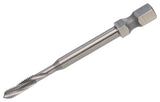 VÖLKEL Maschinengewindebohrer-Bit HSSE M3 x 0,50 mm mit 6,3 mm Sechskantschaft