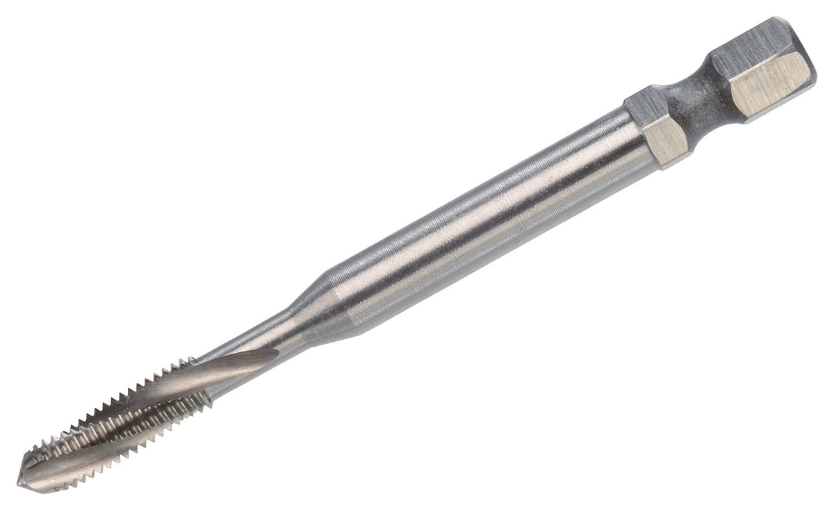 VÖLKEL Maschinengewindebohrer-Bit HSSE M3 x 0,50 mm mit 6,3 mm Sechskantschaft