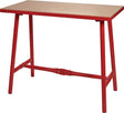 NORDWEST Montagewerkbank Pressholz 32 mm – Stahlrohrgestell, 1005 x 505 x 845 mm