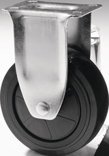 PROMAT Rollensatz 4-teilig – 2x fixe + 2x schwenkbare Rollen für Werkzeugwagen