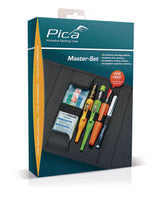 PICA Bau-/Tieflochmarker Master-Set Schreiner sortiert – Profi-Markierset für Holz & Bau