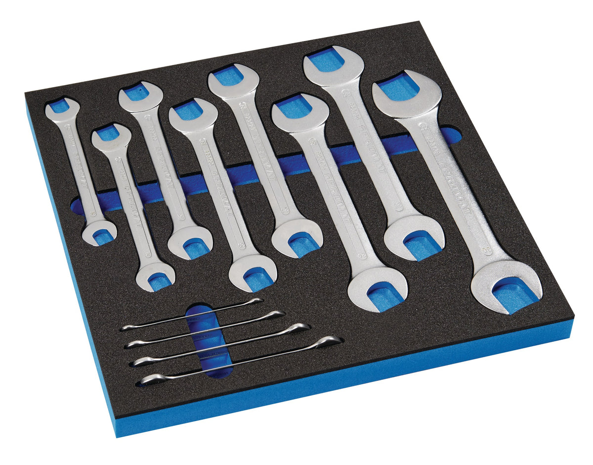 PROMAT Werkzeugmodul 12-tlg. Doppelmaulschlüssel 6x7–30x32 mm, 2/3-Modul