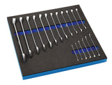 PROMAT Werkzeugmodul Leereinlage 2/3-Modul für Ringmaulschlüssel SW 6-24 mm, 18-teilig