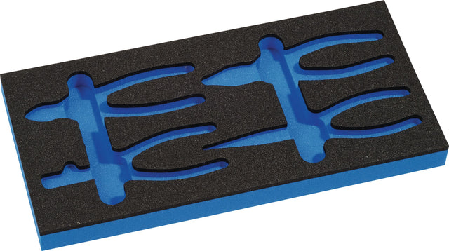 KNIPEX Werkzeugmodul Leereinlage 1/3-Modul H.30mm 4000 871 293, 4-teilig