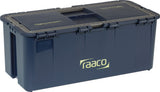 RAACO Werkzeugkoffer Compact 27 – 6 Einsteckfächer, 2 Schubladen, 30 kg Tragkraft, Polypropylen