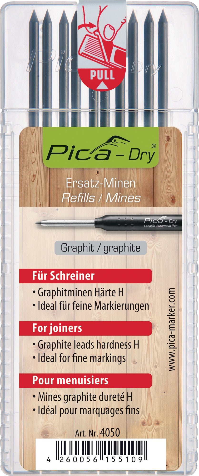 Pica-Dry Minenset 10x weiß wasserstrahlfest – Ersatzminen für Pica-Marker