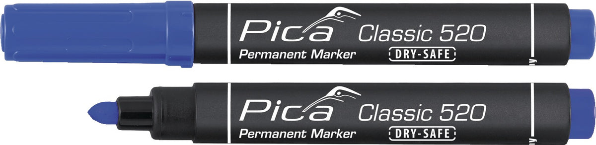 PICA Permanentmarker Classic schwarz mit Rundspitze 1-4 mm – 10 Stück