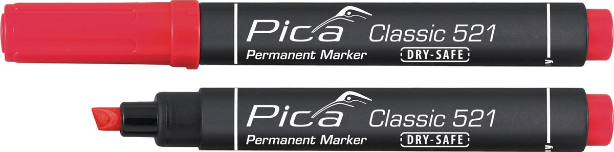 PICA Permanentmarker Classic schwarz mit Rundspitze 1-4 mm – 10 Stück