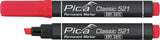 PICA Permanentmarker Classic schwarz mit Rundspitze 1-4 mm – 10 Stück
