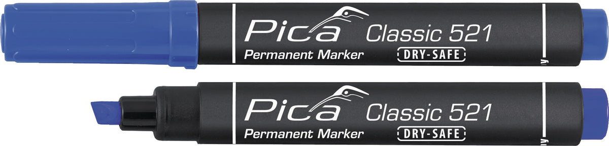 PICA Permanentmarker Classic schwarz mit Rundspitze 1-4 mm – 10 Stück