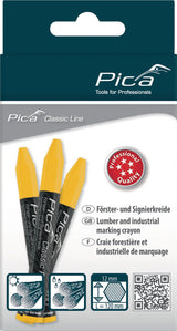 PICA Förster-/Signierkreide Classic PRO 590 weiß, 6-eckig, Ø 12 mm, 12 Stück/Schachtel