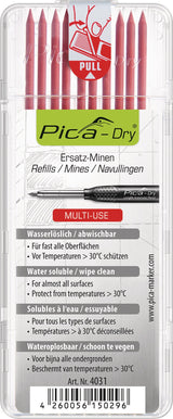 Pica-Dry Minenset 10x weiß wasserstrahlfest – Ersatzminen für Pica-Marker