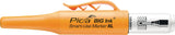 PICA BIG INK SMART-USE-MARKER XL Permanentmarker rot, Strichbreite 2-4 mm, Rundspitze, Tieflochmarker