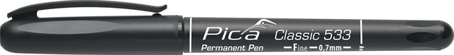 PICA Permanentmarker CLASSIC schwarz 0,7 mm Rundspitze – 10 Stück