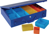 PROMAT Sortimentskasten 438x342x70 mm mit 23 Fächern, blau – Perfekte Ordnung