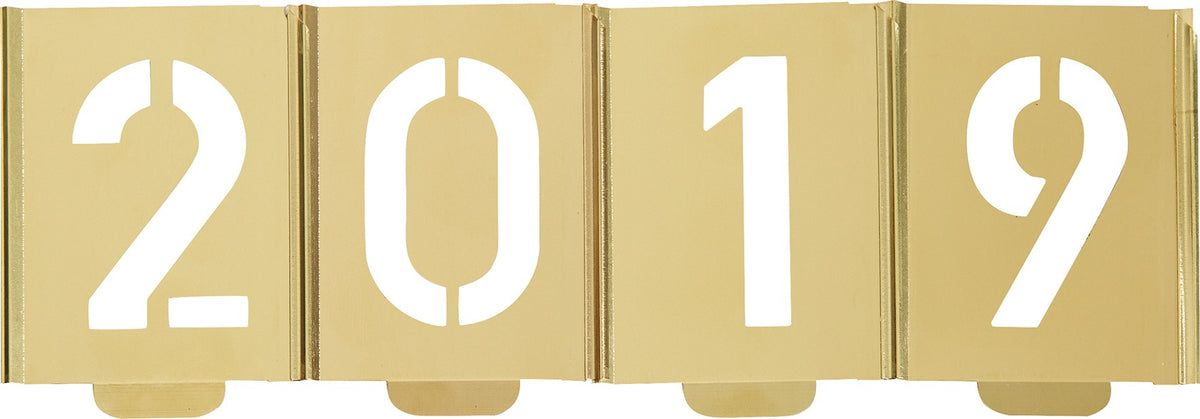 KUKKO Signierschablonensatz 327 Zahlen 0-9 Schrifthöhe 20 mm aus Spezialblech