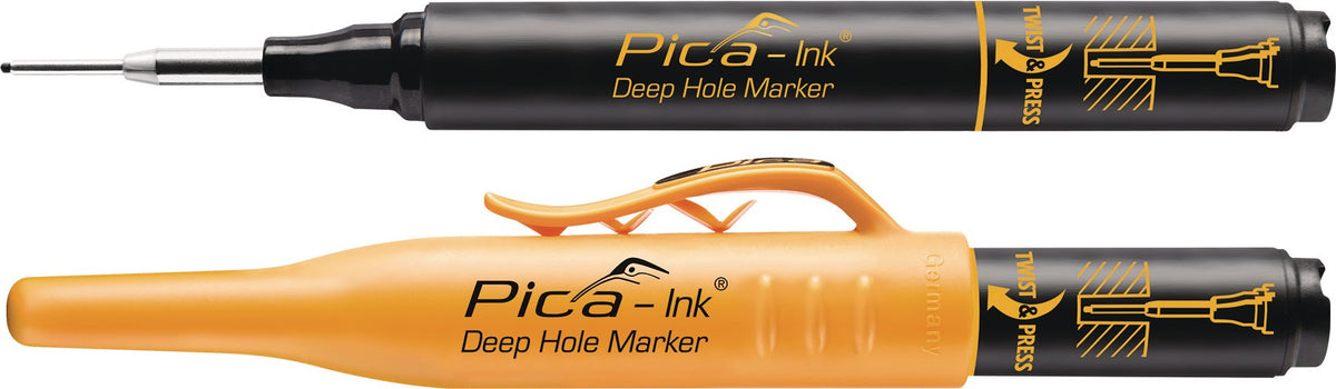 PICA Tieflochmarker Pica-Ink blau mit Teleskopspitze – für Bohrungen und schwer zugängliche Stellen