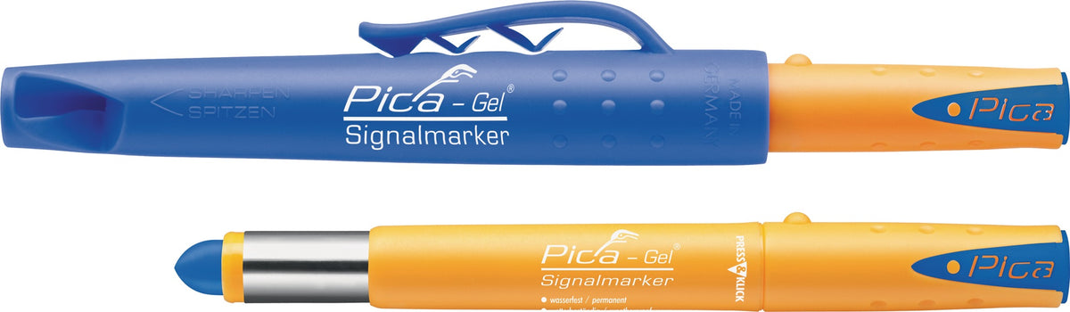 PICA Signalmarker Pica-Gel Gelb – Wasserfester Marker für glatte und raue Oberflächen