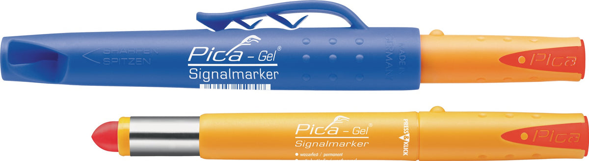 PICA Signalmarker Pica-Gel Gelb – Wasserfester Marker für glatte und raue Oberflächen