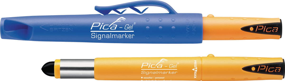 PICA Signalmarker Pica-Gel Gelb – Wasserfester Marker für glatte und raue Oberflächen
