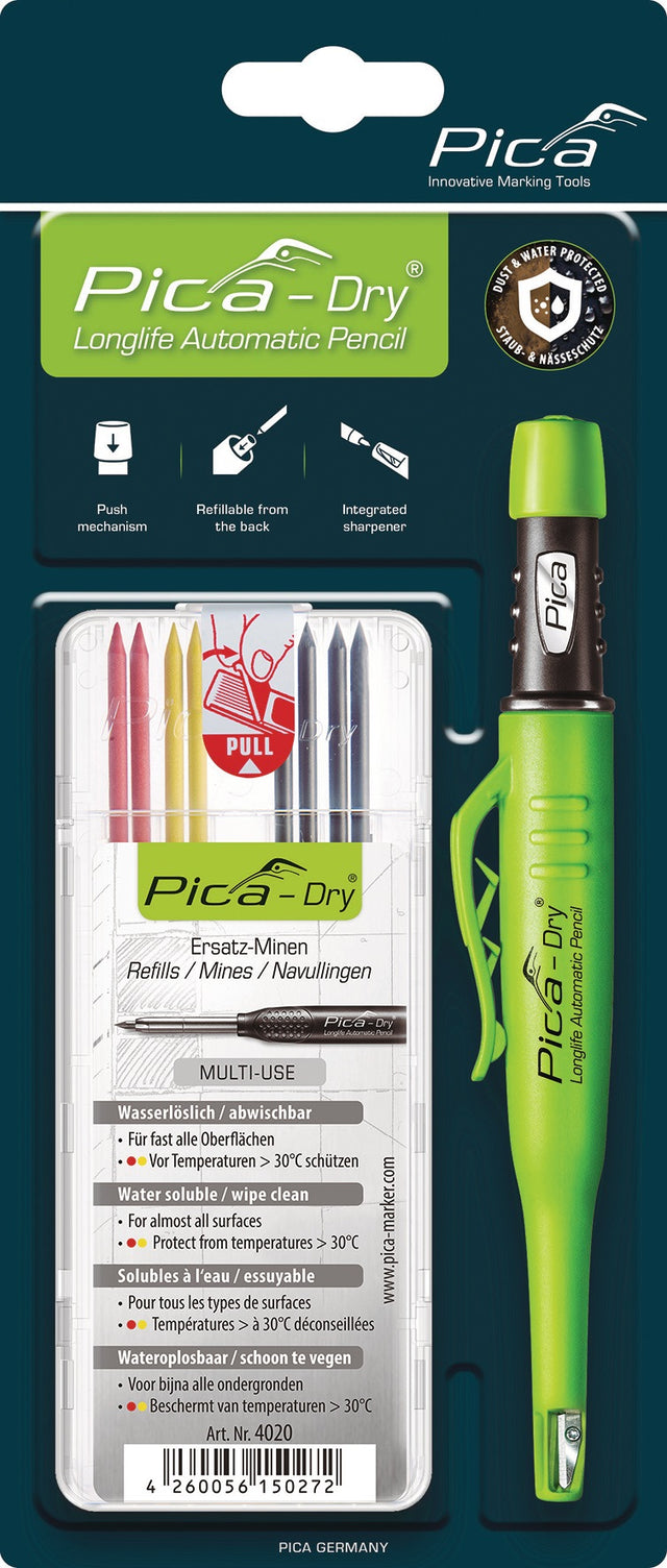 PICA Bau-/Tieflochmarker Pica-Dry sortiert inkl. Minenset 4000 871 844