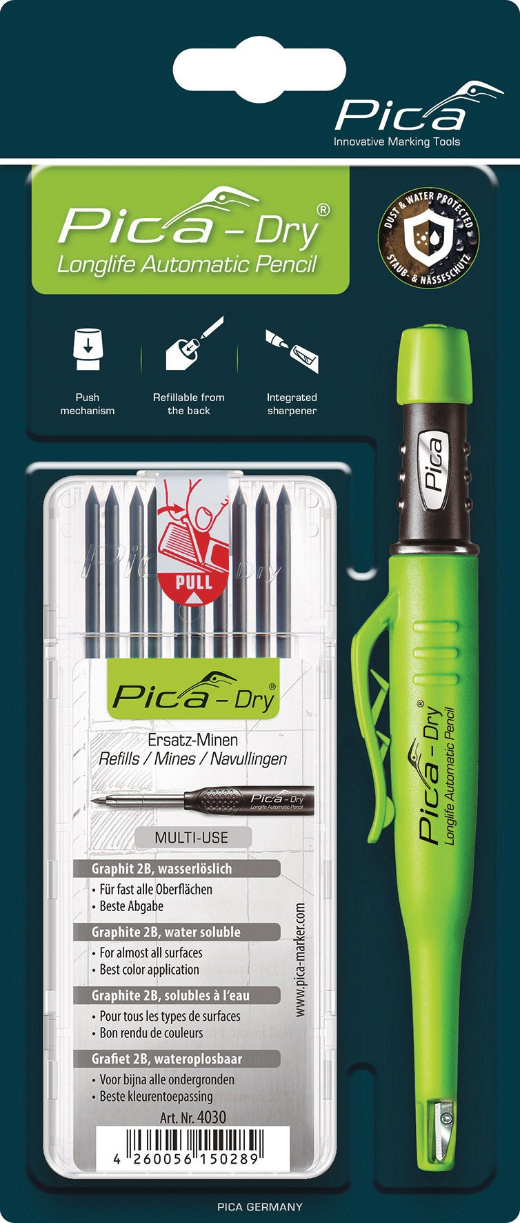 PICA Bau-/Tieflochmarker Pica-Dry sortiert inkl. Minenset 4000 871 844