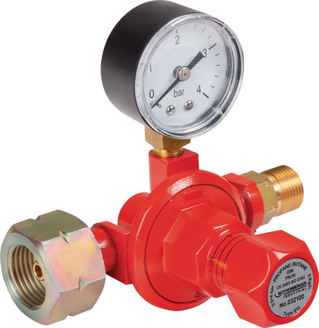 ROTHENBERGER INDUSTRIAL Propandruckregler 0,5-4 bar G 3/8″ LH mit Manometer