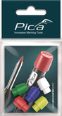 PICA Kappen für Pica Dry sortiert – 5 farbige Kappen zur Markierung
