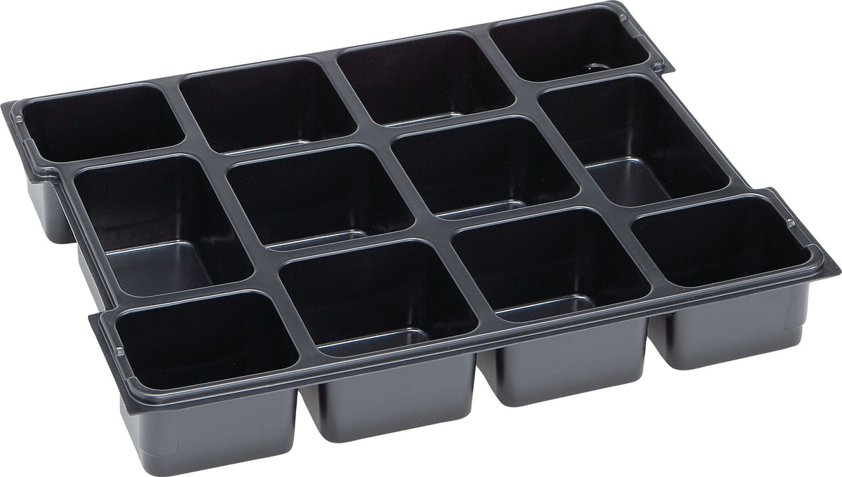 BS SYSTEMS Kleinteileeinsatz L-BOXX® LB 102 B404xT312xH61mm Polystyrol mit 8 Mulden